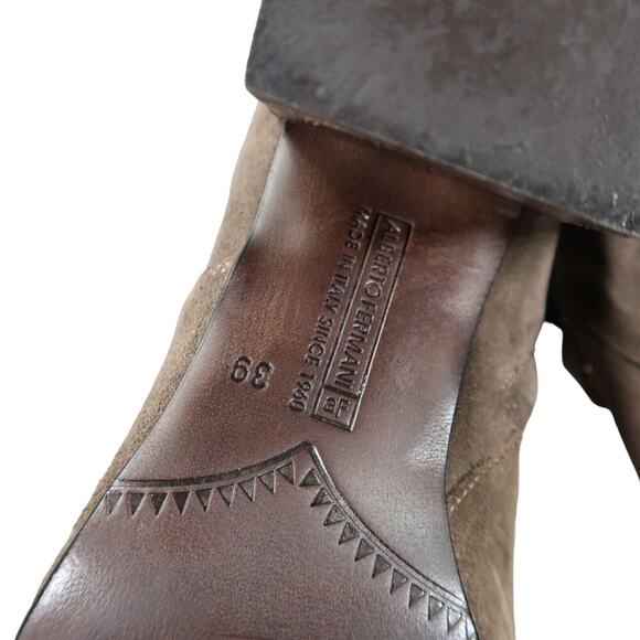 Alberto Fermani Shoes Womens 39 Booties Fashion Leather Cutout Open Toe Brown - Picture 13 of 16